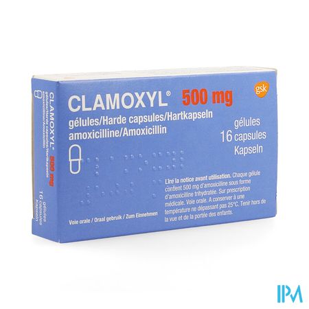 Clamoxyl Caps 16 X 500mg