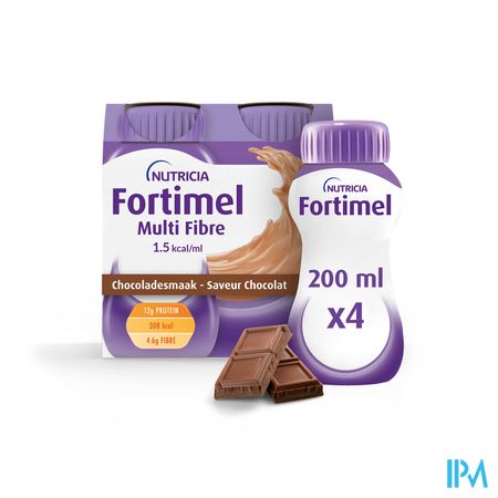 Fortimel Multifiber 1.5kcal Chocolade 4x200ml