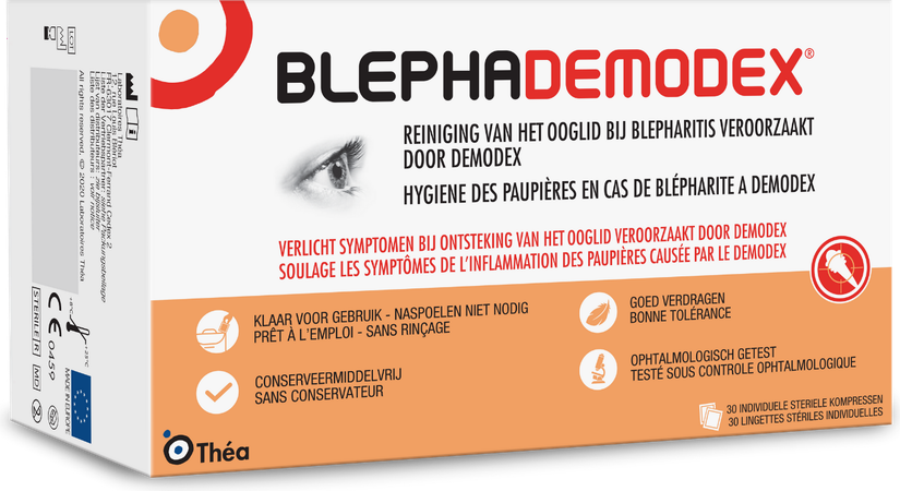 Blephademodex Compresse Nettoyante Yeux 30 1