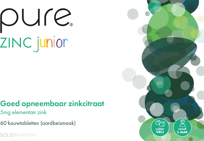 Pure Zinc Junior Kauwtabl 60 3