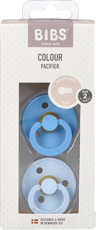 Bibs 2 Sucette Duo Sky Blue&baby Blue 1