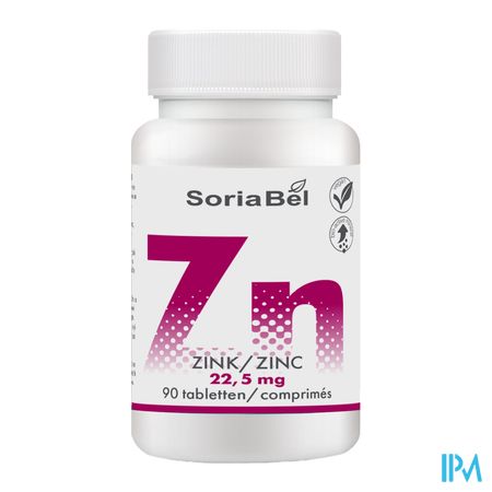 Soria Zinc Bio-actief 22,5mg Tabl 90