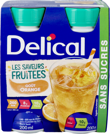 Delical Fruitdrink Sinaasappel 4x200ml 2