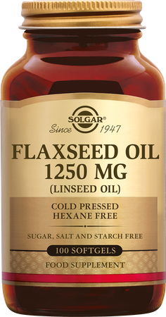 Solgar Flaxseed Oil Lijnzaadol. Softgel 100x1250mg 2