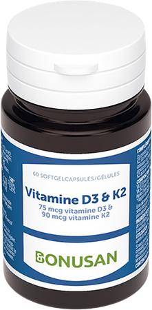 Vitamine D3 & K2 Softcaps 60 Bonusan 3