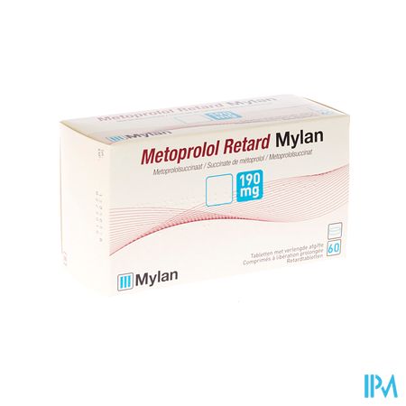 Metoprolol Viatris 190mg Comp Retard 60 1