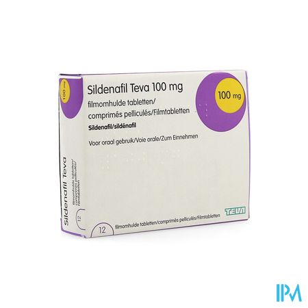 Sildenafil Teva 100mg Filmomh Tabl 12 X 100mg Pip