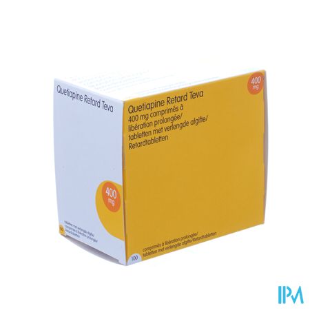 Quetiapine Retard Teva 400mg Comp 100 X 400mg 1