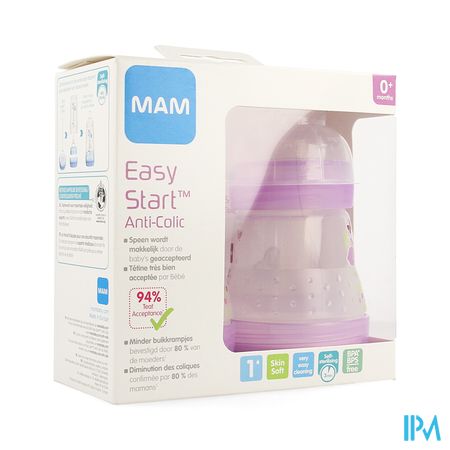 Mam Biberon Easy Start A/colique 160ml Fille 2pack