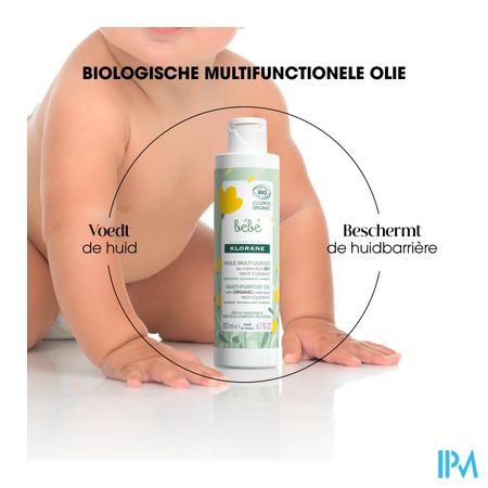Klorane Bb Olie Multifunctioneel Bio 200ml 12