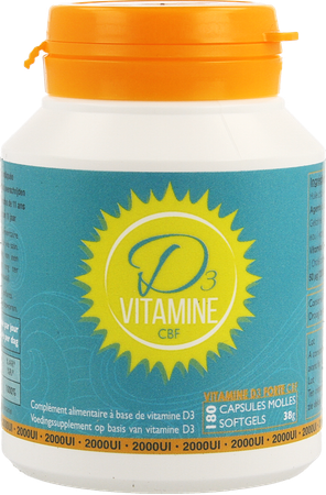 Vitamine D3 Cbf 2000ui Softgels 180 1