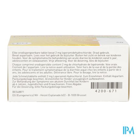 Loperamide EG Instant 2Mg Comp Orodisp. 60 1