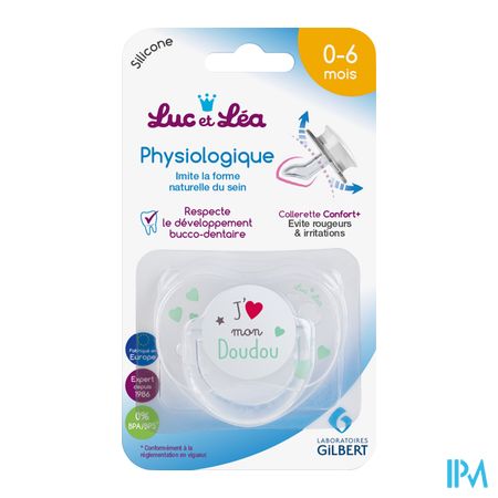 Luc&lea Fopspeen Fysio 0-6m Doudou Ring 1