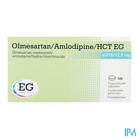 Olmesartan/Amlodipin/Hct EG 40/10/12,5 Comp Pel100 2