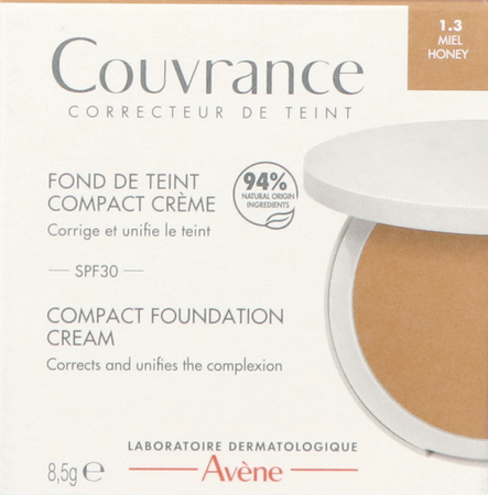 Avene Couvrance Fond Teint Compact 1.3 Miel 8.5g 6