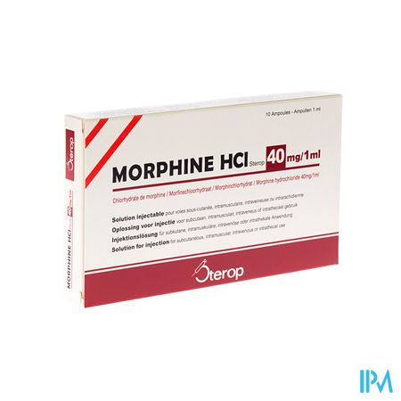 Morphine Hcl Amp 10 X 40mg/1ml