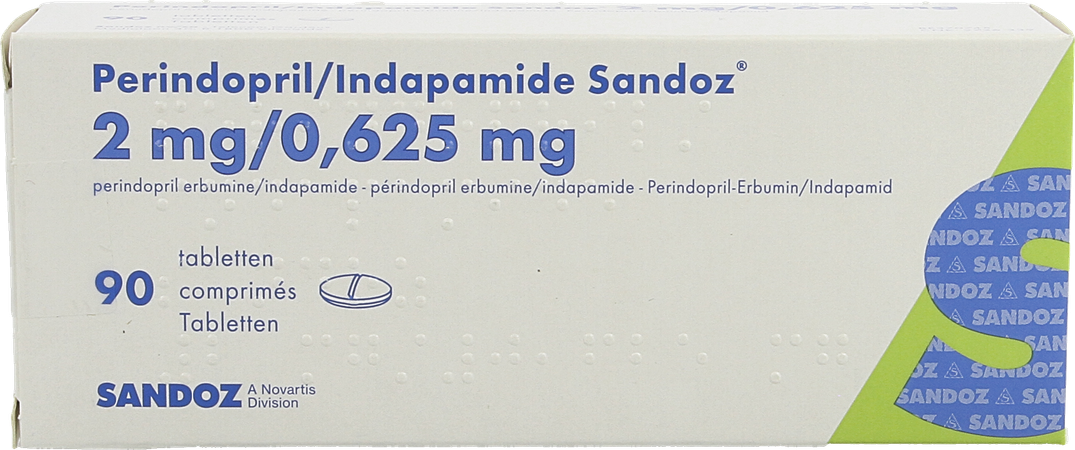 Perindopril/indapamide Sandoz Tabl 90x2mg/0,625mg 2