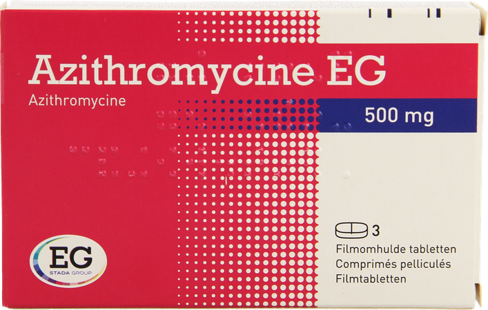 Azithromycine 500 Mg EG Tabl Omhulde  3X500 Mg 1