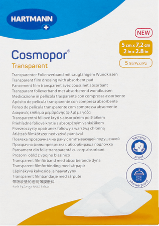 Cosmopor Transparent 5cmx7,2cm 5 9010501