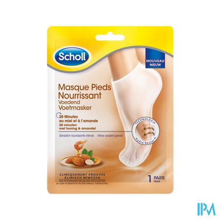 Scholl Masque Pieds Miel&amande 30g