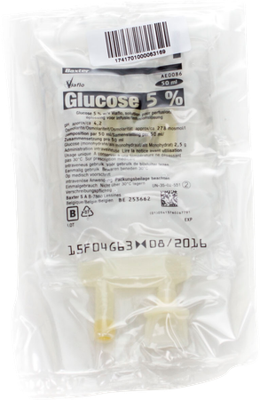 Bx Glucose 5% Viaflo Sac-zak 50ml 1