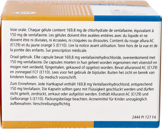 Venlafaxine Eg 150mg Orifarm Verl Afg.hard Caps 98 5