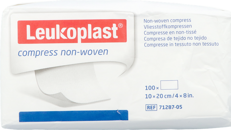 Leukoplast Compress N/woven N/st. 10cmx20cm 100 1