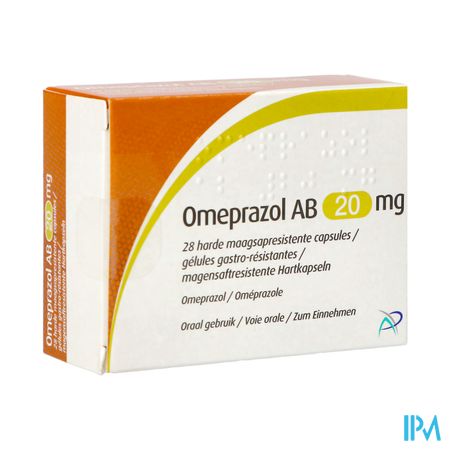 Omeprazol Ab 20mg Maagsapresist. Caps 28 Blister