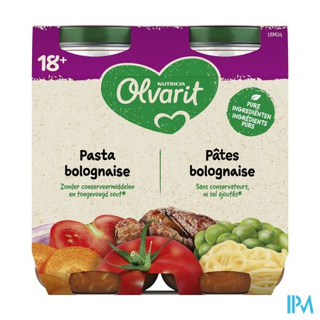 Olvarit Pates Bolognaise 2x250g 18m00 1