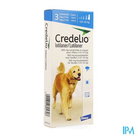 Credelio 900mg Kauwtabl Hond >22-45kg 3