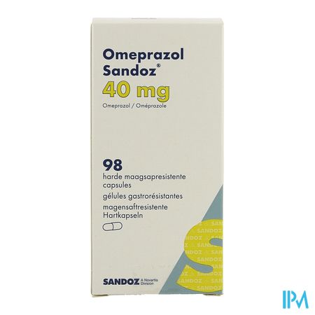 Omeprazol Sandoz Caps Enter 98 X 40mg 4