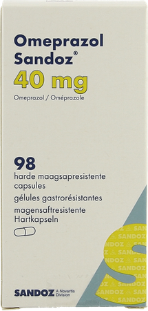 Omeprazol Sandoz Caps Enter 98 X 40mg 4