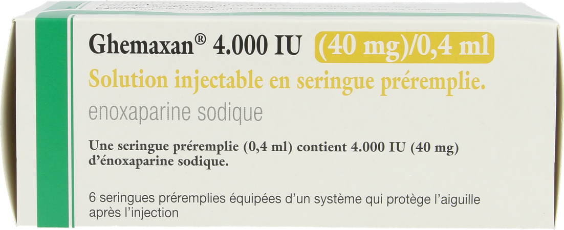 Ghemaxan 4.000ui 40mg/0,4ml Ser Prer. 6+pr.aig. 1