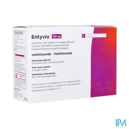 Entyvio 108mg Sol Inj Voorgevulde Pen 2