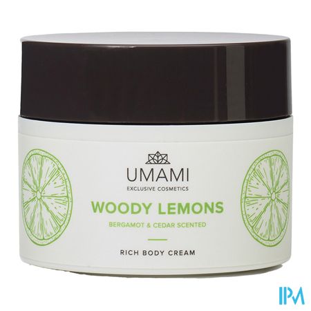 Umami Woody Lemons Bergamot&ceder Body Cream 250ml