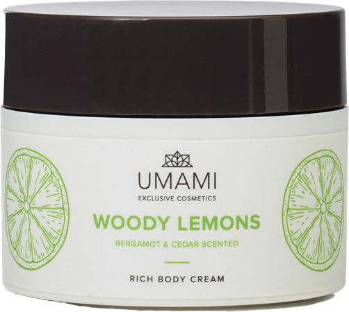 Umami Woody Lemons Bergamot&ceder Body Cream 250ml