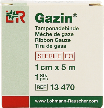 Gazin Meche Bande Sterile Rouleau 1cmx5m 1