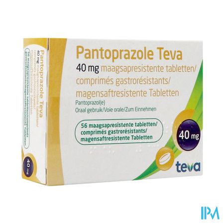 Pantoprazole Teva 40mg Gastro Resist Comp 56 Blis