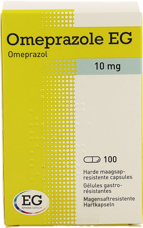 Omeprazole EG 10Mg Gastro Resist Caps Pot 100X10Mg 1