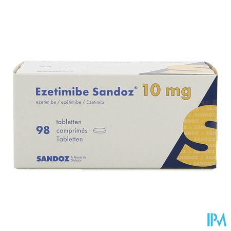 Ezetimibe Sandoz 10mg Comp 98 X 10mg 2
