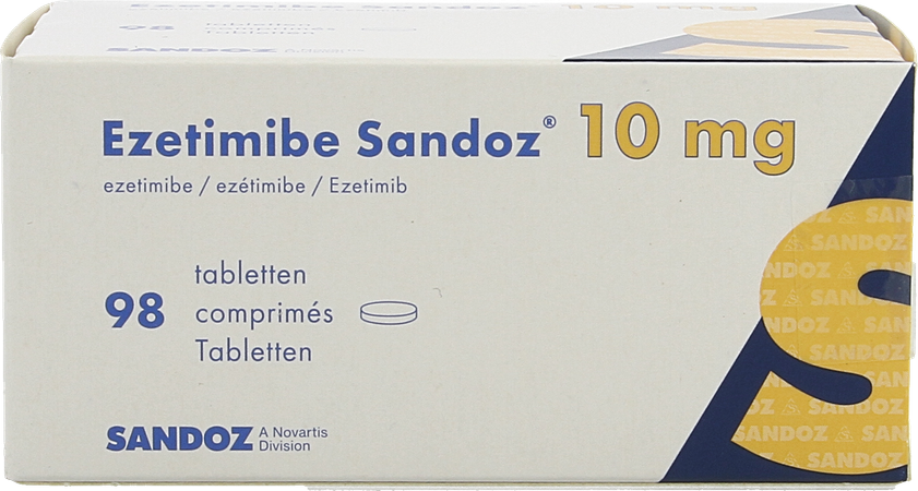 Ezetimibe Sandoz 10mg Comp 98 X 10mg 2
