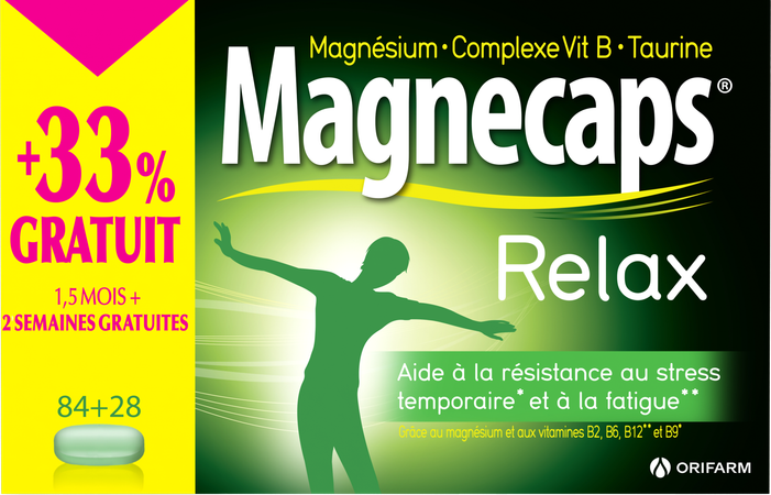Magnecaps Relax Tabl 84 + 28 Grat. 3