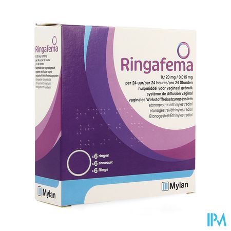 Ringafema 0,120mg/0,015mg/24h Anneau Vaginal 6