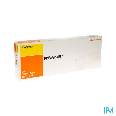 Primapore S&n Verb Post-op 30cmx10cm 20 66000321