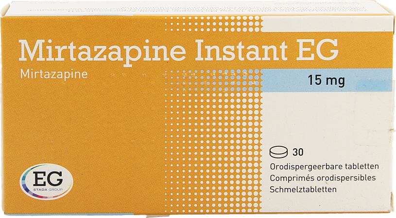 Mirtazapine EG Instant 15 Mg Comp Orodisp  30 1