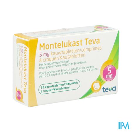 Montelukast Teva 5mg Kauwtabletten 28 X 5mg