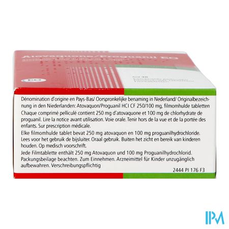 Atovaquone Prog.eg 250mg/100mg Orifarm Film.tabl48 3