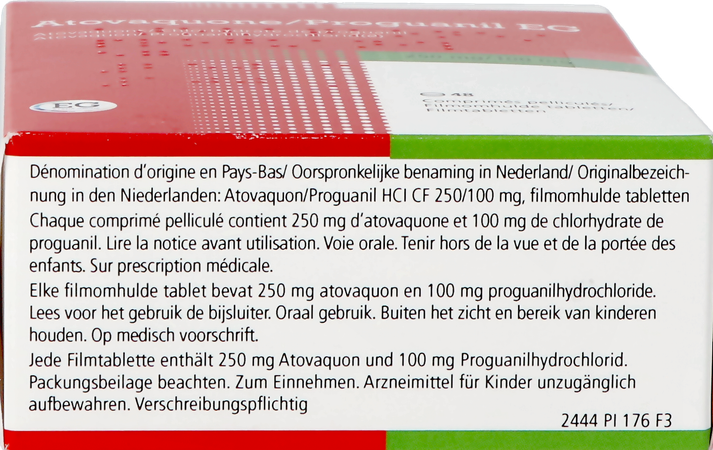 Atovaquone Prog.eg 250mg/100mg Orifarm Comp Pell48 3