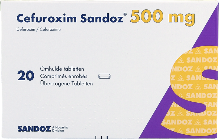 Cefuroxim Sandoz 500mg Film Omhulde 20 2