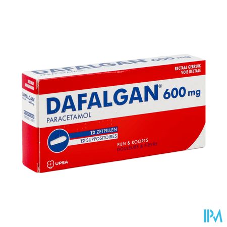 Dafalgan 600mg Suppos 12